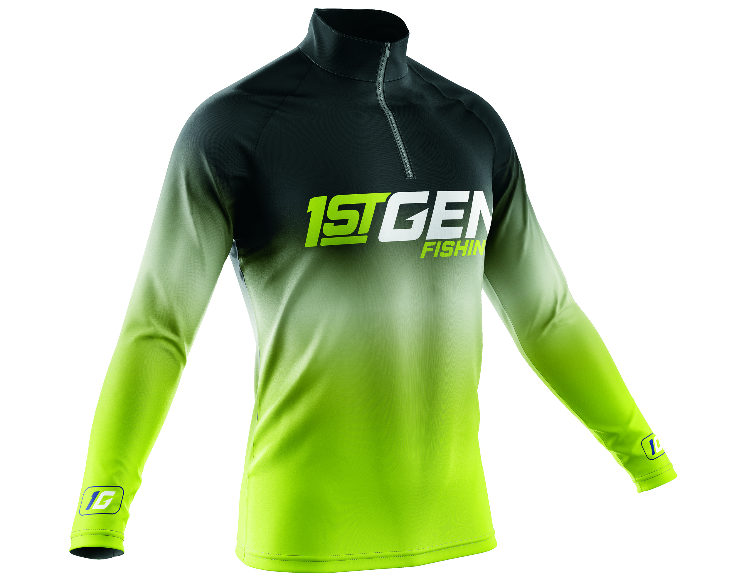 Tri Color Zippered Jersey - 1st Gen Fishing